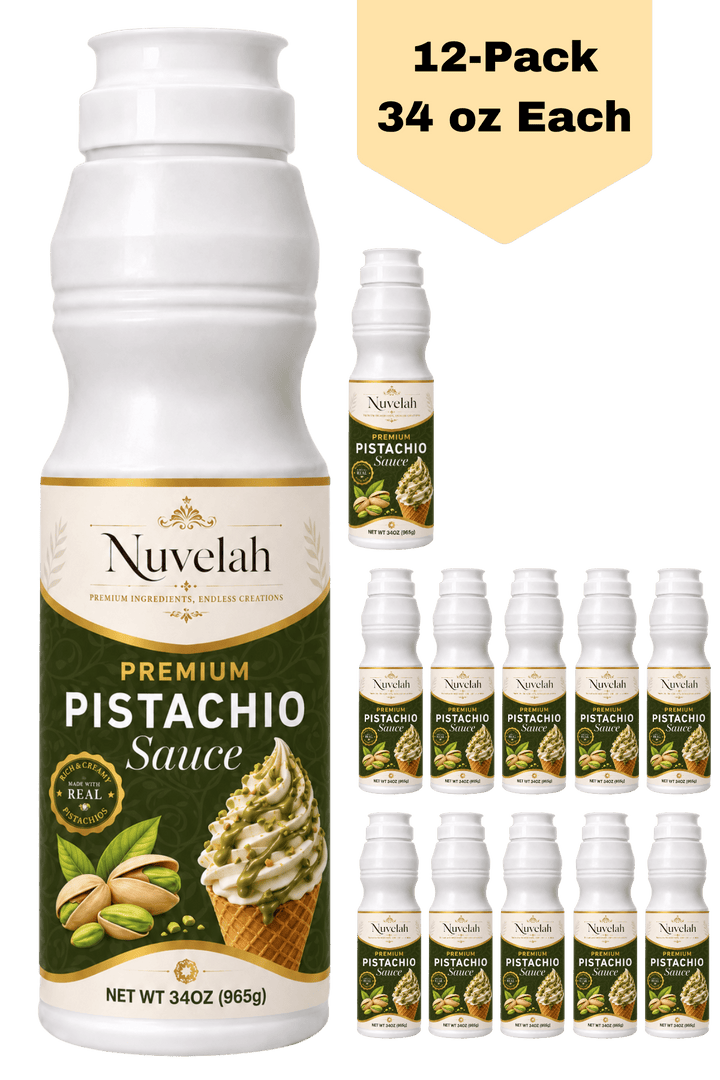 Nuvelah Wholesale Pistachio Sauce 12 Pack 34 oz