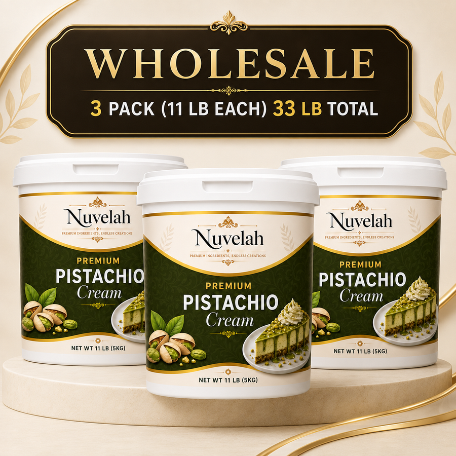 3-Pack Wholesale Pistachio Spread Cream 33 lb