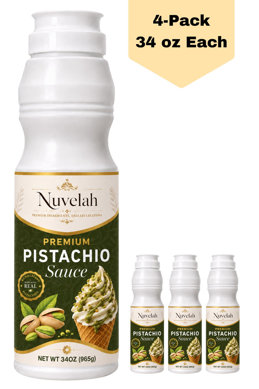 Nuvelah 4-Pack Pistachio Sauce Wholesale
