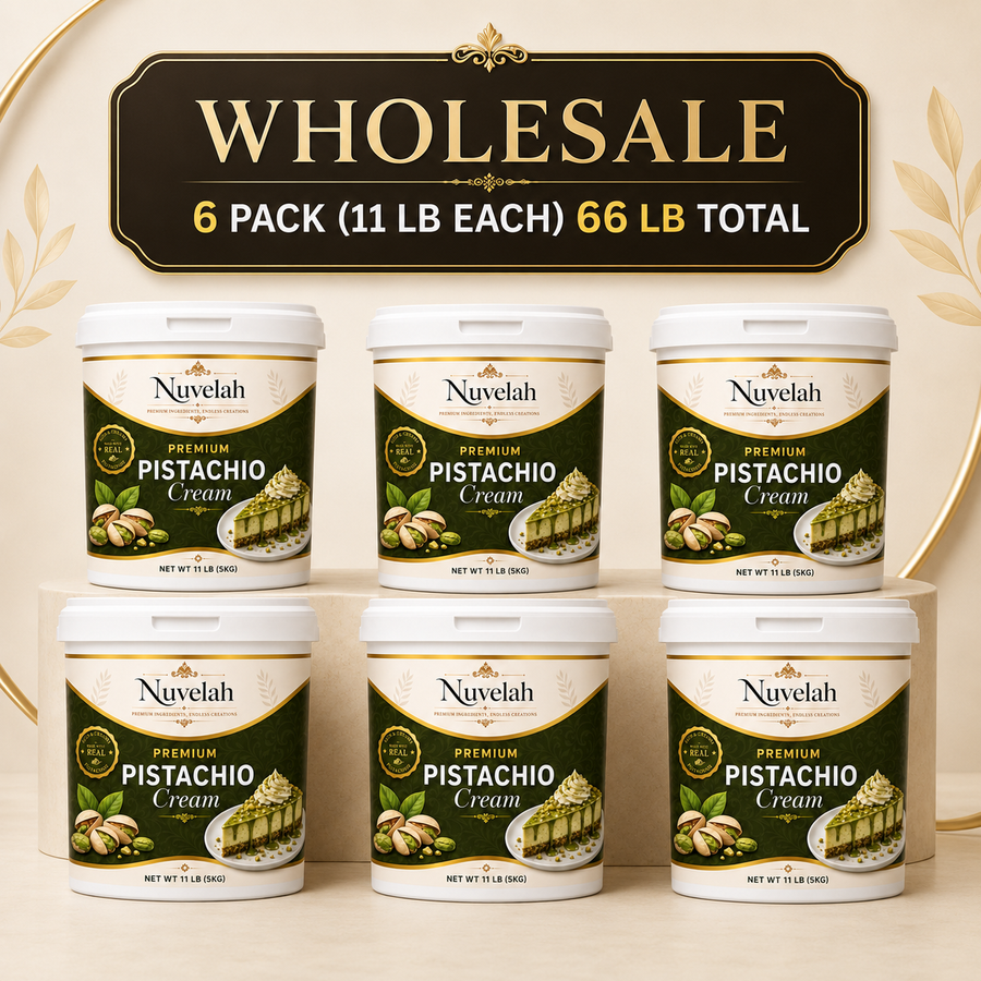 6-Pack Wholesale Pistachio Spread Cream 66 lb