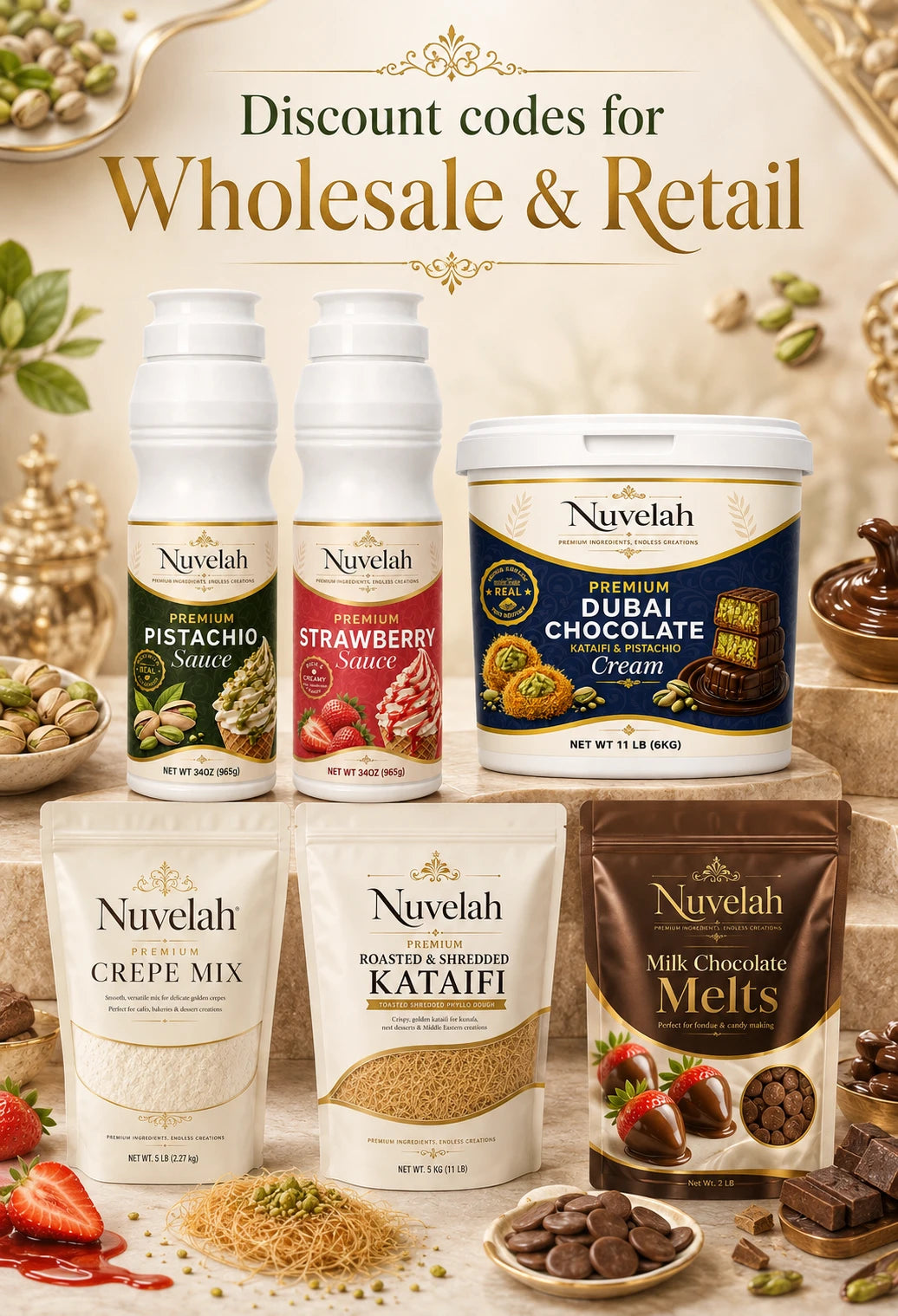 Discount codes for Wholesale & Retail