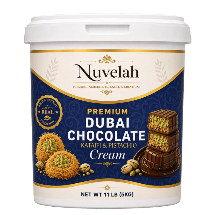 Nuvelah Dubai Chocolate Pistachio Kataifi Cream Spread 11 lb