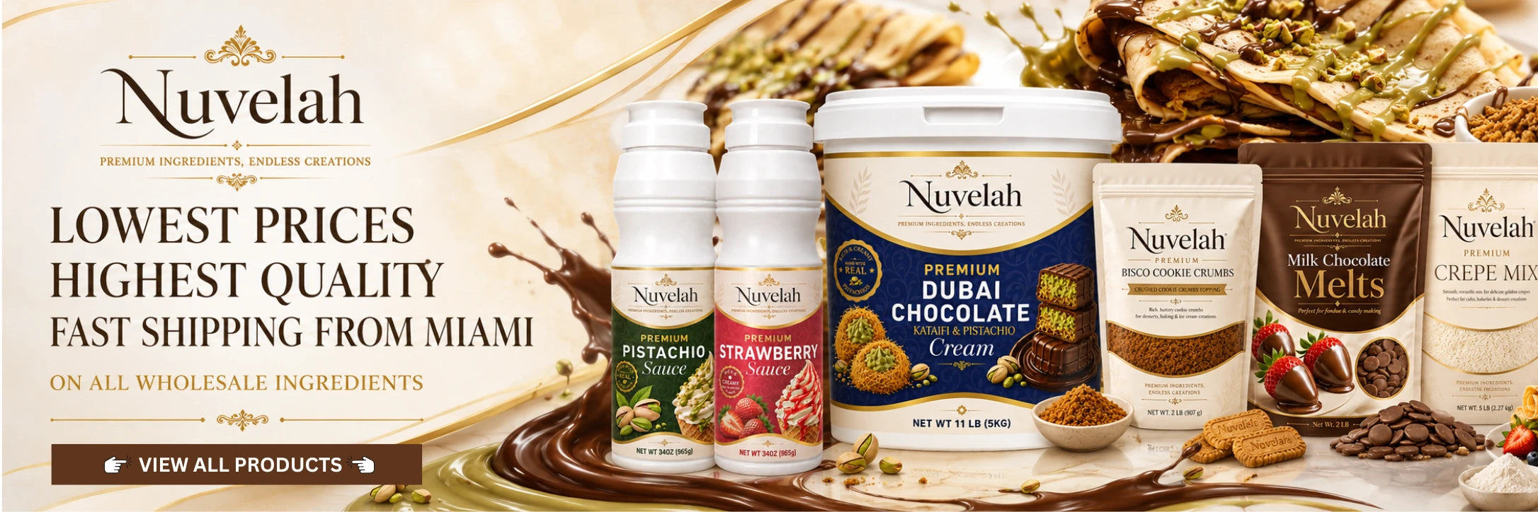Wholesale Pistachio Cream , Sauce and dessert ingredients  Nuvelah.com