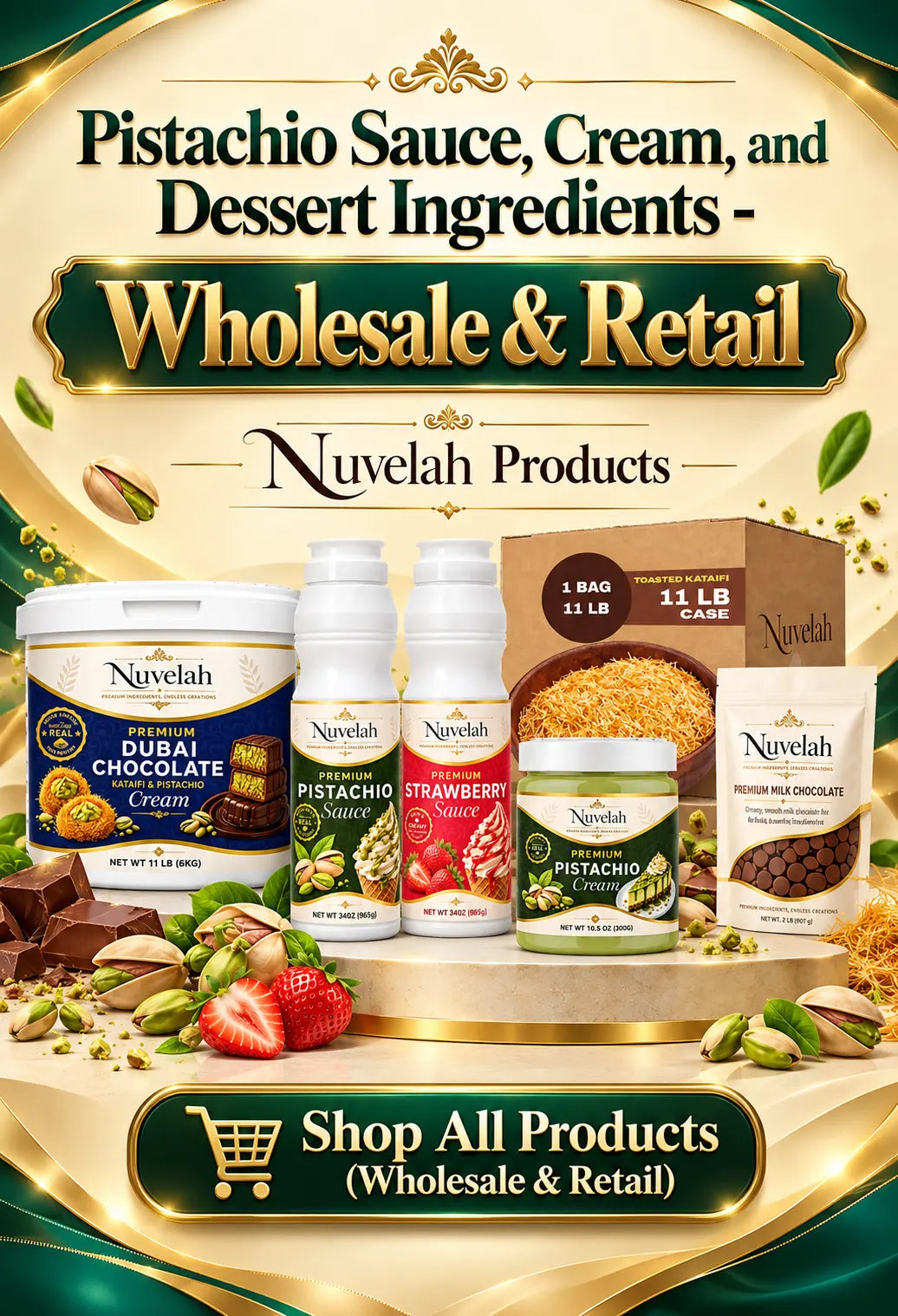 Wholesale Pistachio Cream - Nuvelah USA 