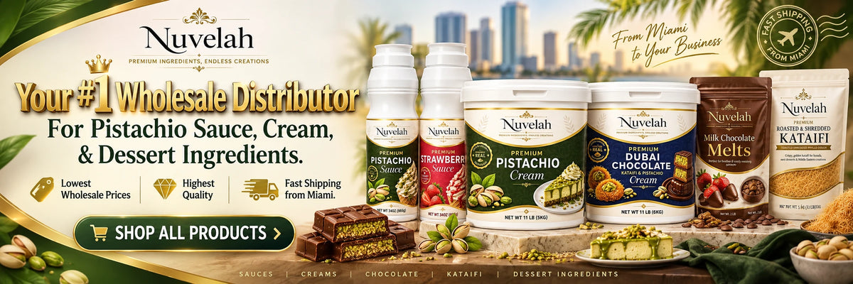Wholesale Pistachio Sauce and Cream - Nuvelah USA 