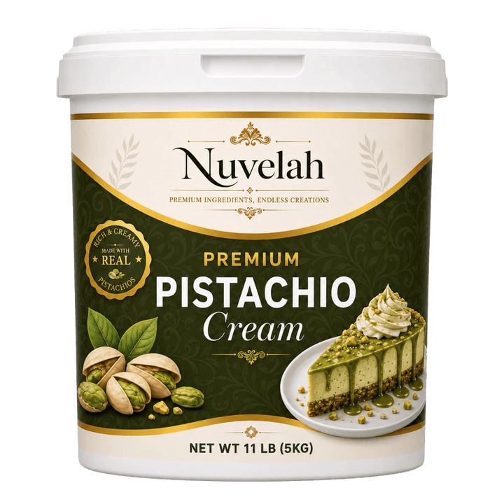 Nuvelah Pistachio Cream Spread for Dubai Chocolate 11 lb