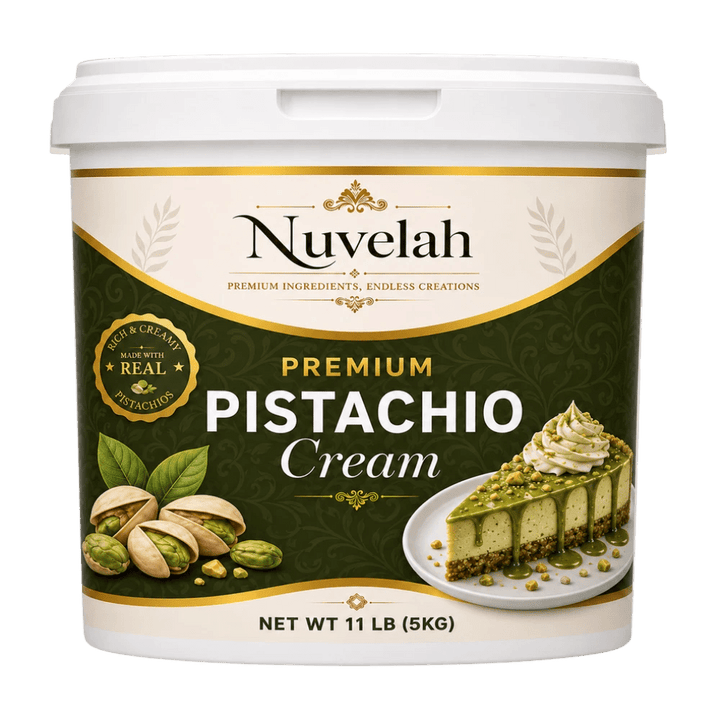 Nuvelah Pistachio Spreadable Cream 11 LB Wholesale Bucket