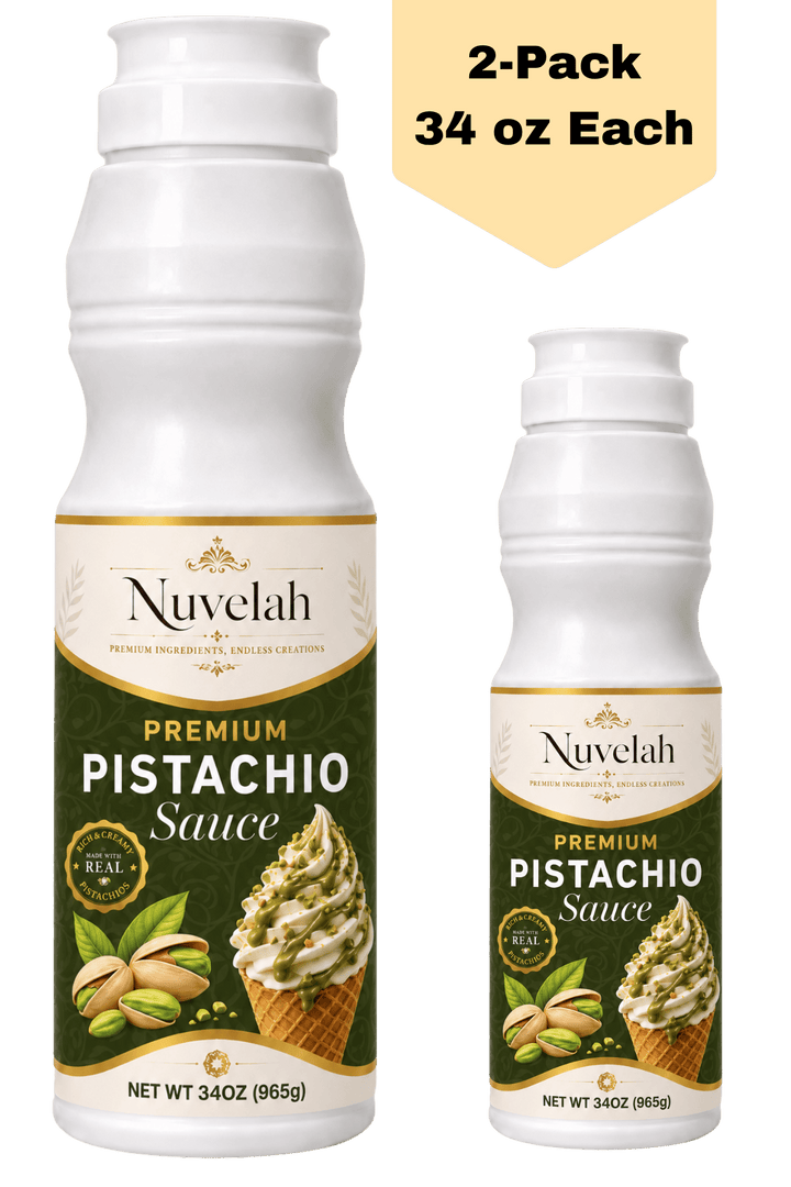 Nuvelah Wholesale Pistachio Sauce 2 Pack 34 oz