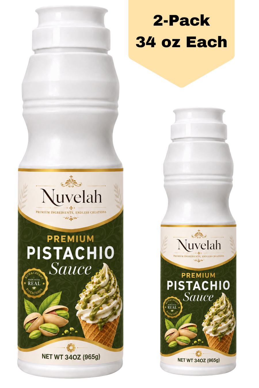 Nuvelah 2-Pack Pistachio Sauce Bulk