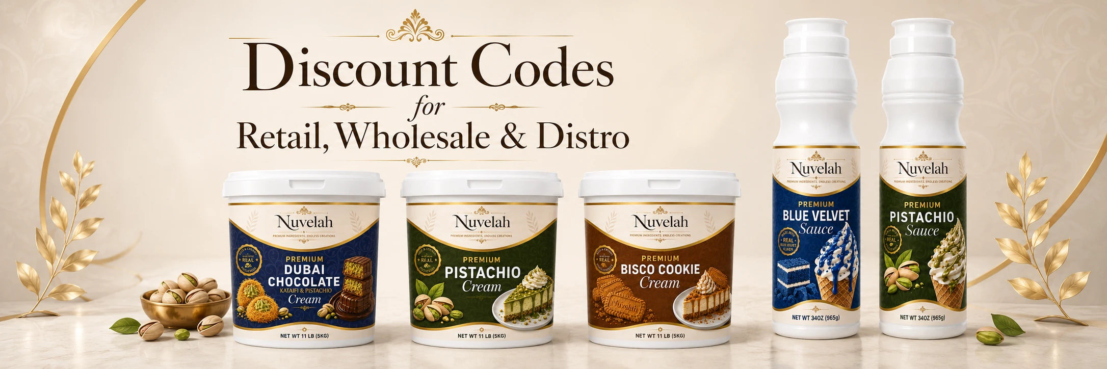 Lowest prices Pistachio Sauce, Pistachio cream wholesale - Discount codes from Nuvelah.com