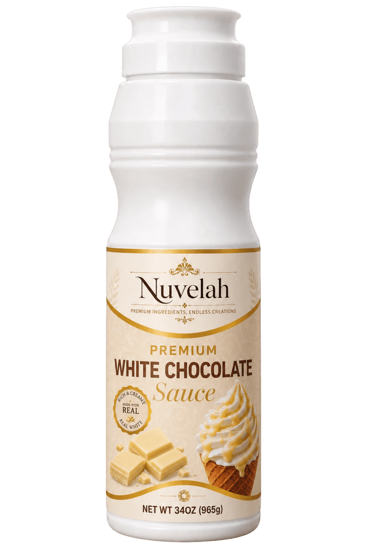 Nuvelah White Chocolate Dessert Sauce 34 oz