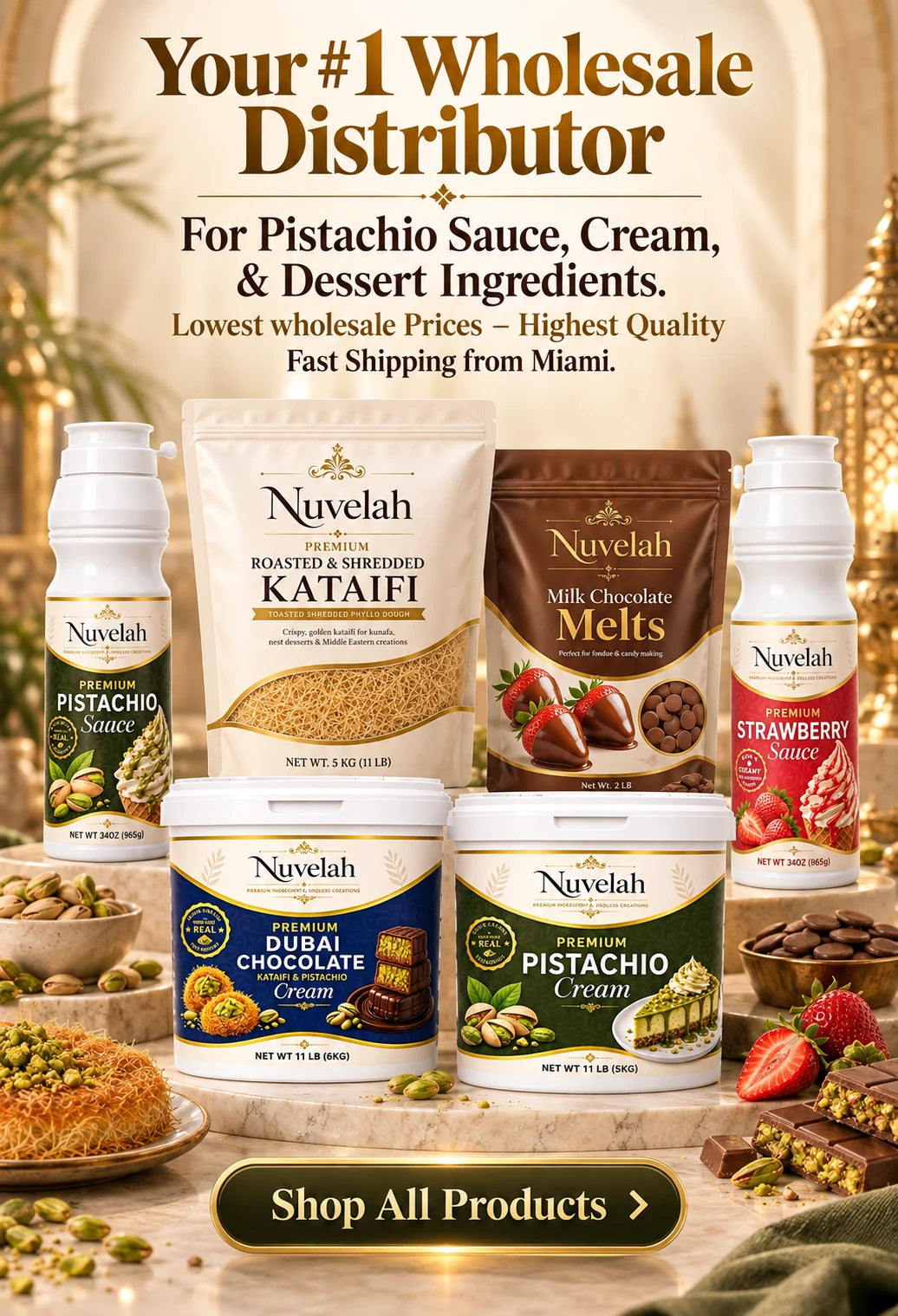 Wholesale Dessert Ingredients - Nuvelah USA 